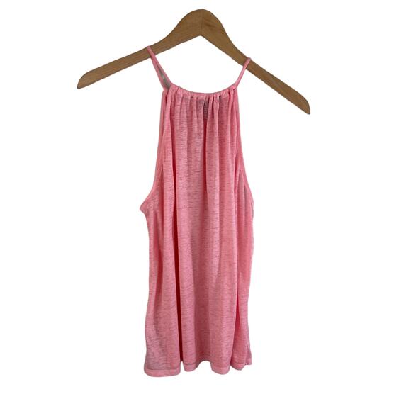 FOREVER 21 Women's Burn Out Halter Tank Top Pink XS Coquette Summer Fairy Ballet - Picture 3 of 9